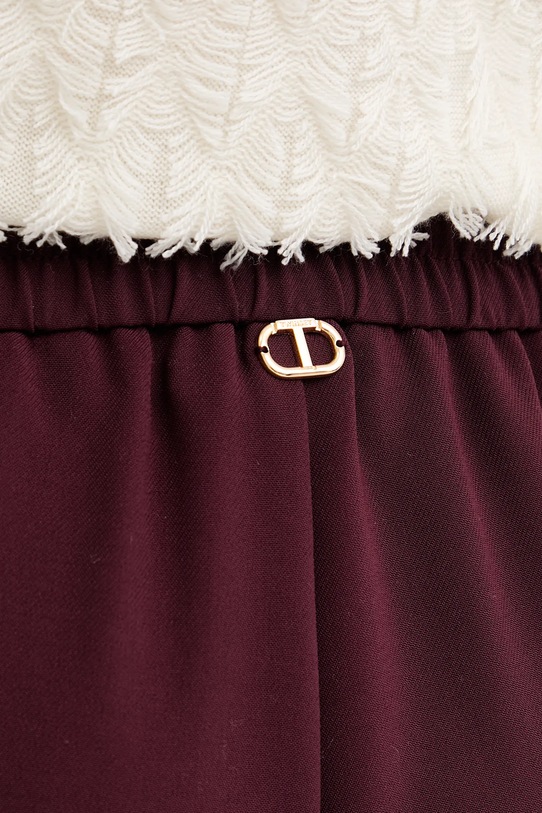 Kalhoty Twinset burgundské 252TP2611