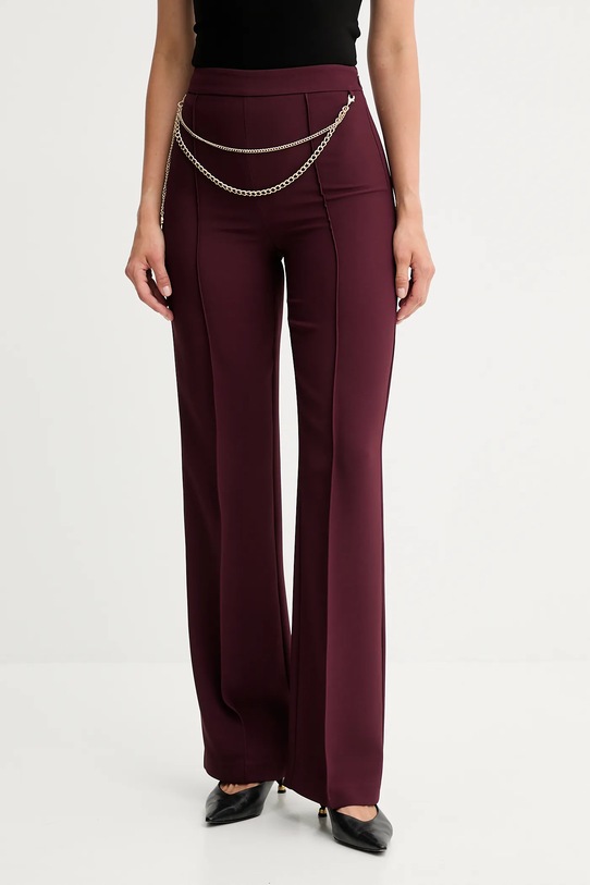 Hlače Twinset ravni bordo 252TP2281