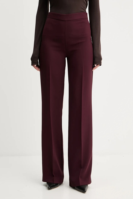 Twinset pantaloni drept burgundia 252TP2591