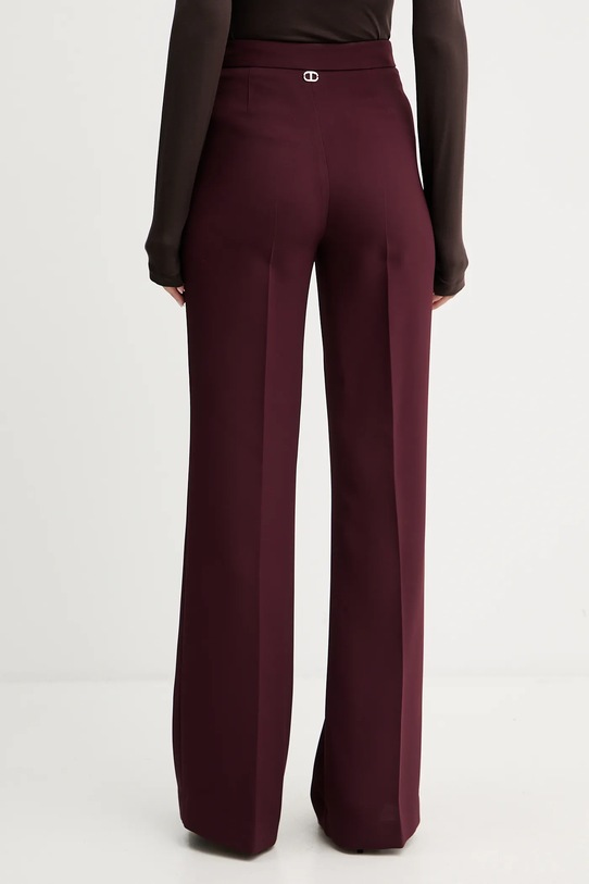Îmbrăcăminte Twinset pantaloni 252TP2591 burgundia