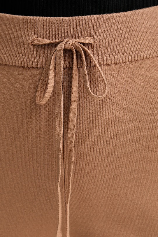 Twinset spodnie dresowe brązowy 252TP3408