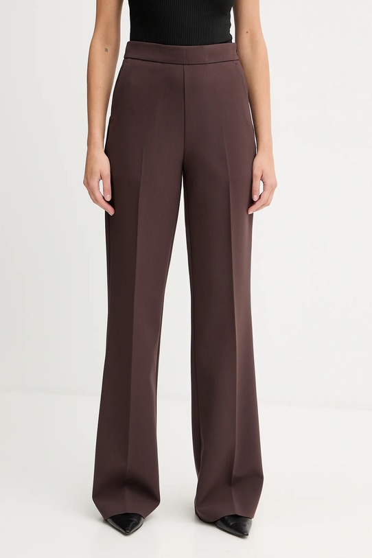 Twinset pantaloni alta marrone 252TT2381