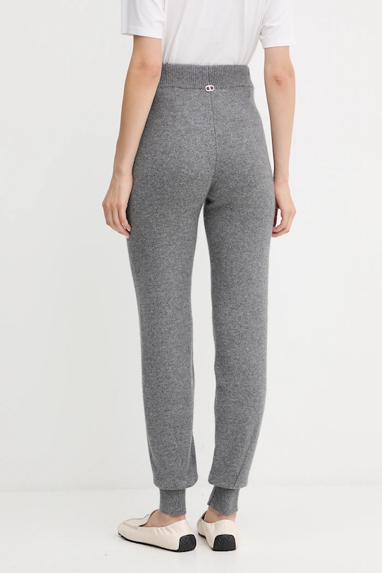 Îmbrăcăminte Twinset pantaloni de trening din lână 252TT3352 gri