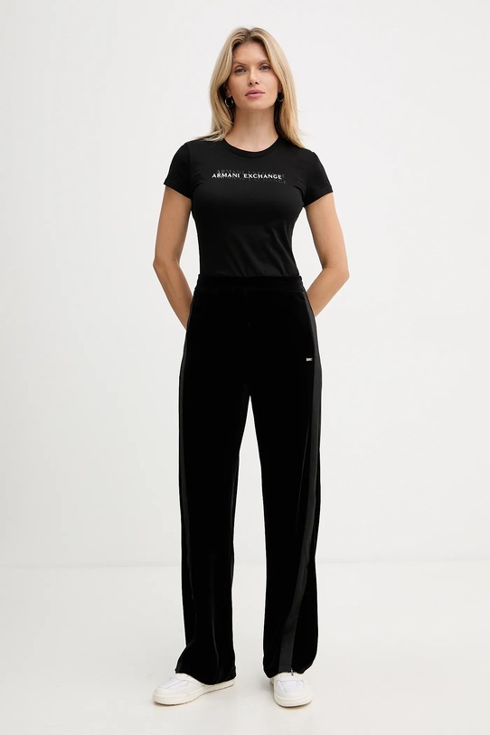 Спортивні велюрові штани Armani Exchange XW000790.AF16147 чорний AW25