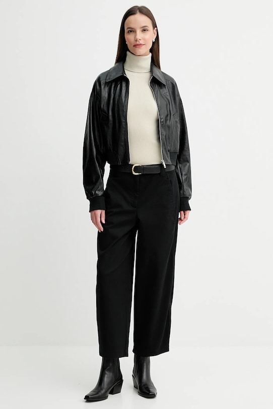 Calvin Klein Jeans pantaloni LV044D662G nero AW25