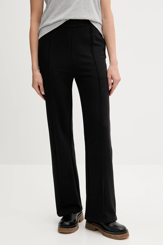 Παντελόνι φόρμας Calvin Klein Jeans μελανζέ μαύρο LV047B240G