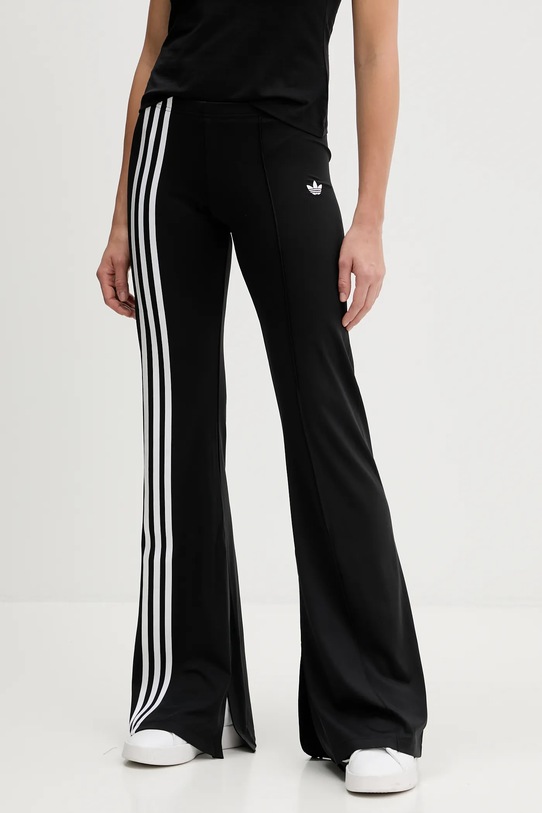 Спортивні штани adidas Originals Ribbon Flares з еластаном чорний JX2697
