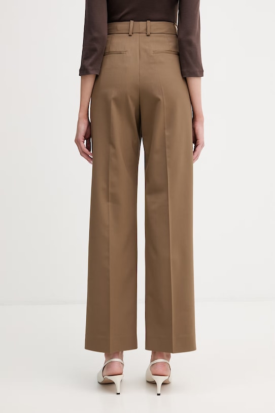 Odjeća Hlače s dodatkom vune Tommy Hilfiger WW0WW48352 smeđa