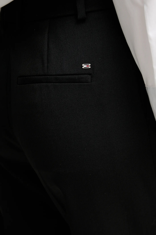 Брюки с добавлением шерсти Tommy Hilfiger чёрный WW0WW48352