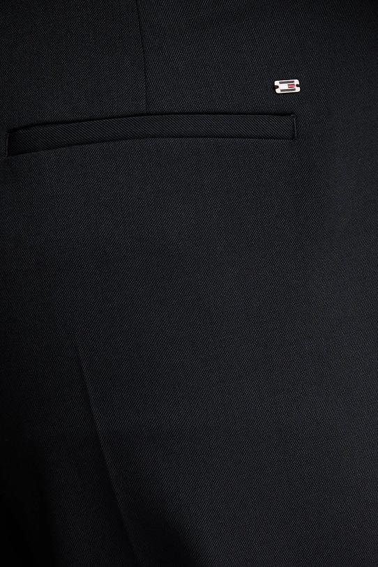 Tommy Hilfiger spodnie z dodatkiem wełny granatowy WW0WW48353