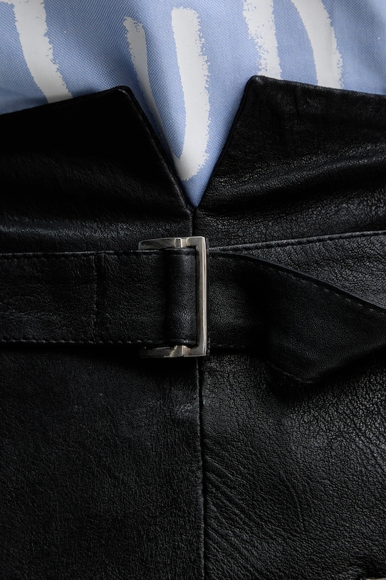 MAX&Co. spodnie skórzane czarny 2526436013200