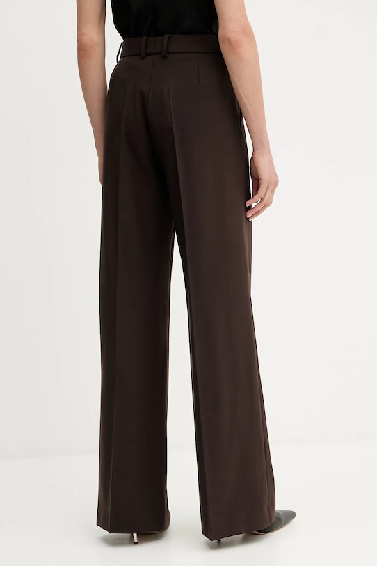 Ρούχα Μάλλινο παντελόνι Luisa Spagnoli 542476 καφέ