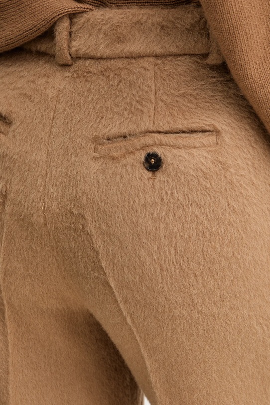 Luisa Spagnoli spodnie wełniane beżowy 542647