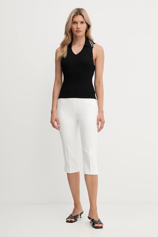 Morgan pantaloni PCAP.F alb AW25