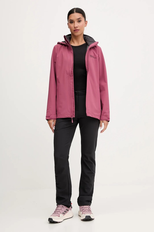 Jack Wolfskin spodnie outdoorowe GEIGELSTEIN 1507731 czarny AW25
