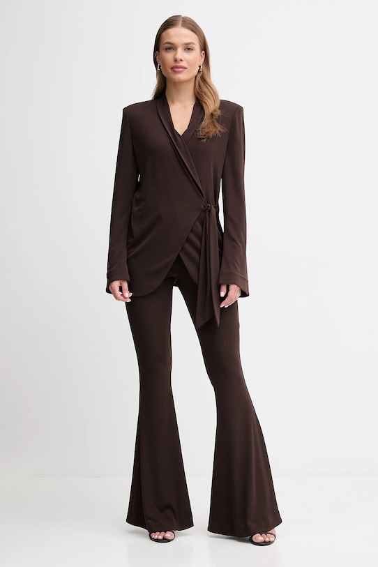 Nohavice Gaudi 521FD24005 hnedá AW25