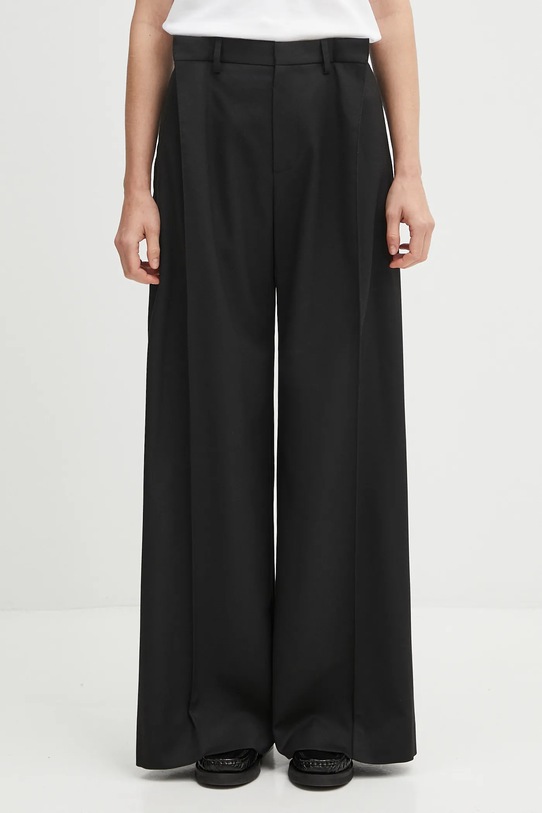 MM6 Maison Margiela spodnie z elastanem czarny S52KA0539.M35227.900
