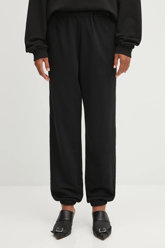 MM6 Maison Margiela spodnie dresowe dzianina czarny S52KA0544.M25013.900