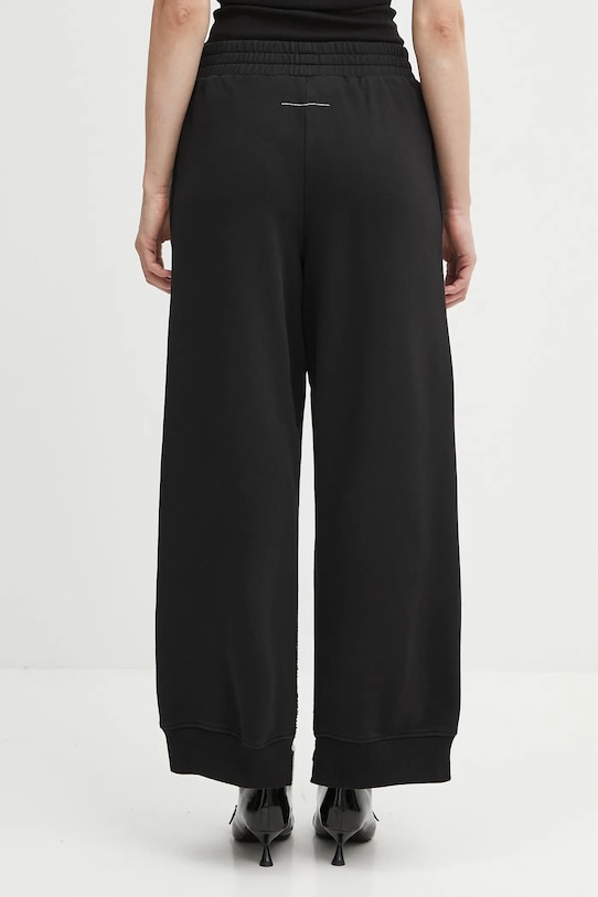 Odzież MM6 Maison Margiela spodnie dresowe bawełniane S52KA0546.M25025.900 czarny