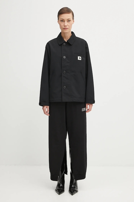 MM6 Maison Margiela spodnie dresowe bawełniane S52KA0546.M25025.900 czarny