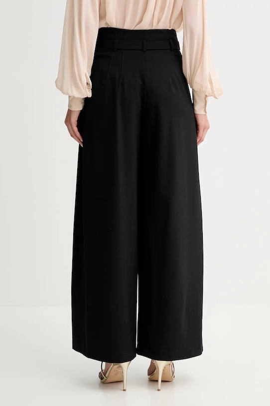 Odzież Marella spodnie z wełną 2523136011200 czarny