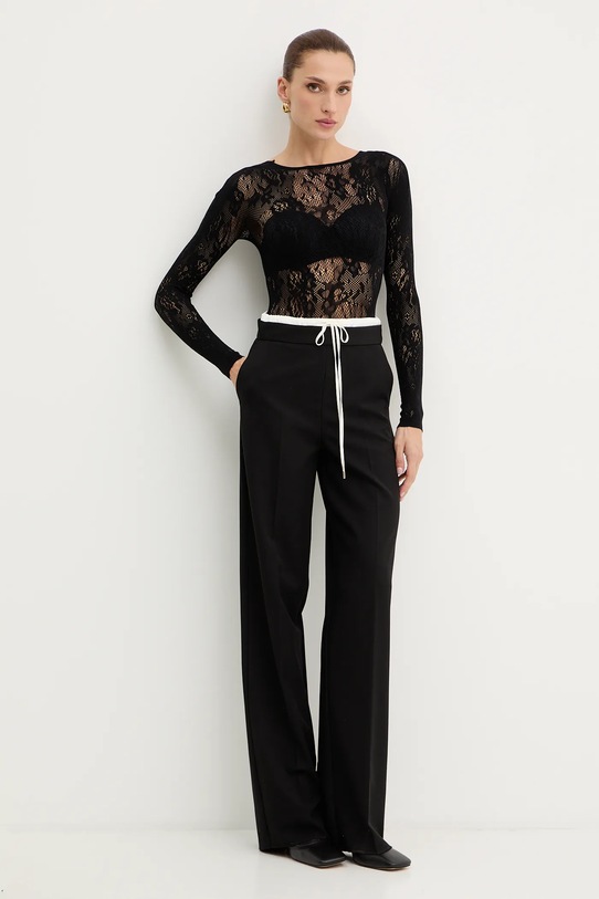 Marella spodnie Emme by Marella 2525136032200 czarny AW25
