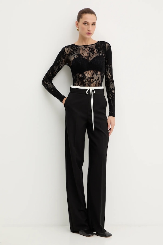 Marella spodnie Emme by Marella 2525136032200 czarny AW25