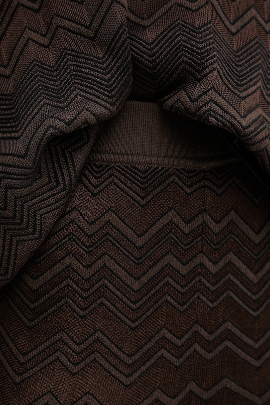 Παντελόνι με μαλλί Missoni καφέ DS25WI0J.BK01CP