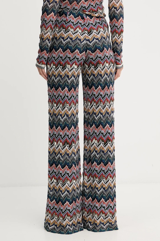 Odzież Missoni spodnie z wełną DS25WI0Q.BR012F fioletowy