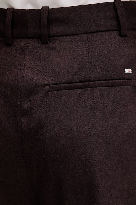 Nohavice Tommy Hilfiger burgundské WW0WW48358