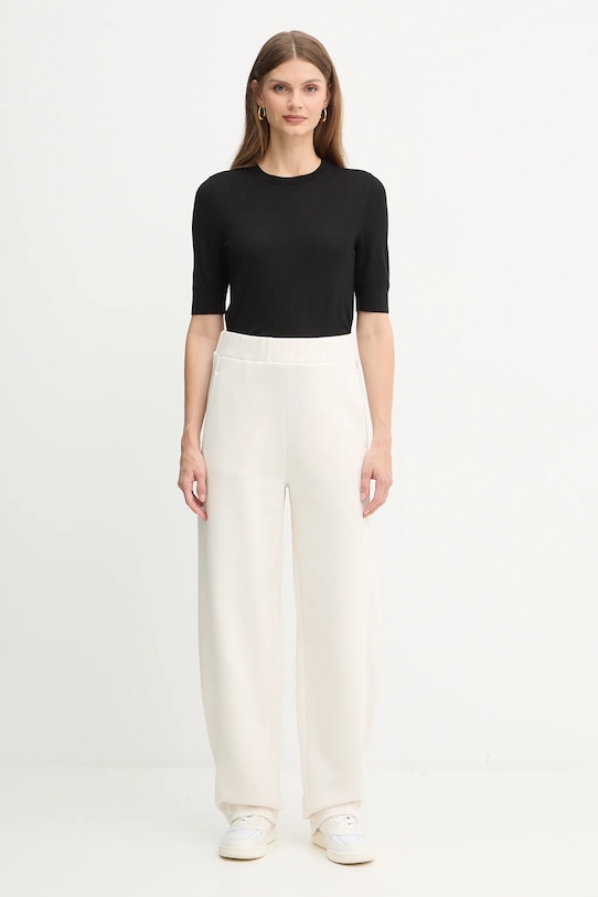 BOSS spodnie dresowe 50551504 beżowy AW25