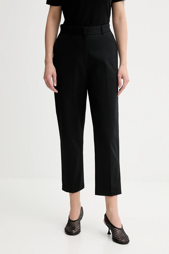 Calvin Klein spodnie z elastanem czarny LV044B916G