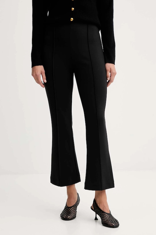 Calvin Klein spodnie z elastanem czarny LV044D660G