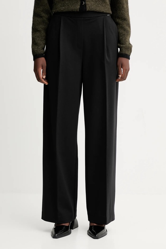 Παντελόνι Calvin Klein με ελαστάν μαύρο LV044D663G
