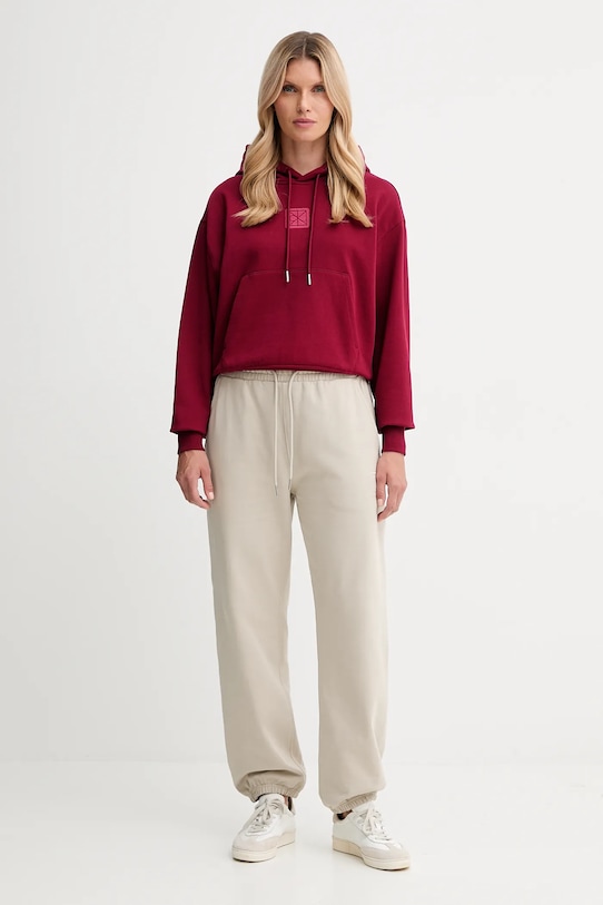 Calvin Klein spodnie dresowe LV044D205G beżowy AW25