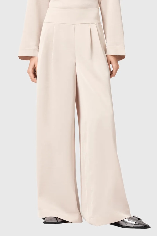 AllSaints spodnie LEANNE W015TD biały AW25