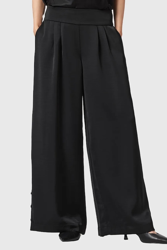 AllSaints spodnie LEANNE W015TD czarny AW25