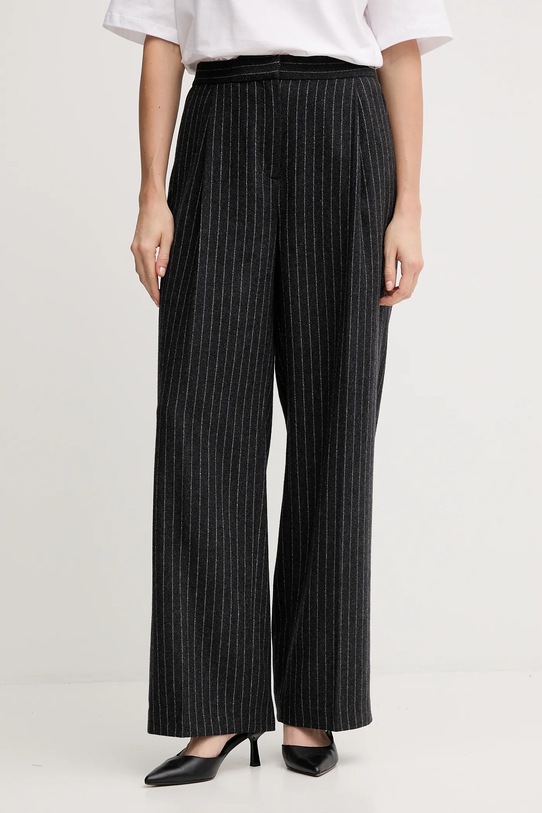 Barbour spodnie z dodatkiem wełny BLAKELY prosty szary LTR0396