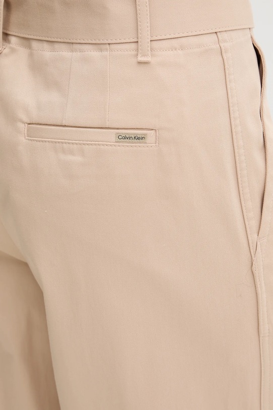Παντελόνι Calvin Klein Jeans μπεζ LV044D639G