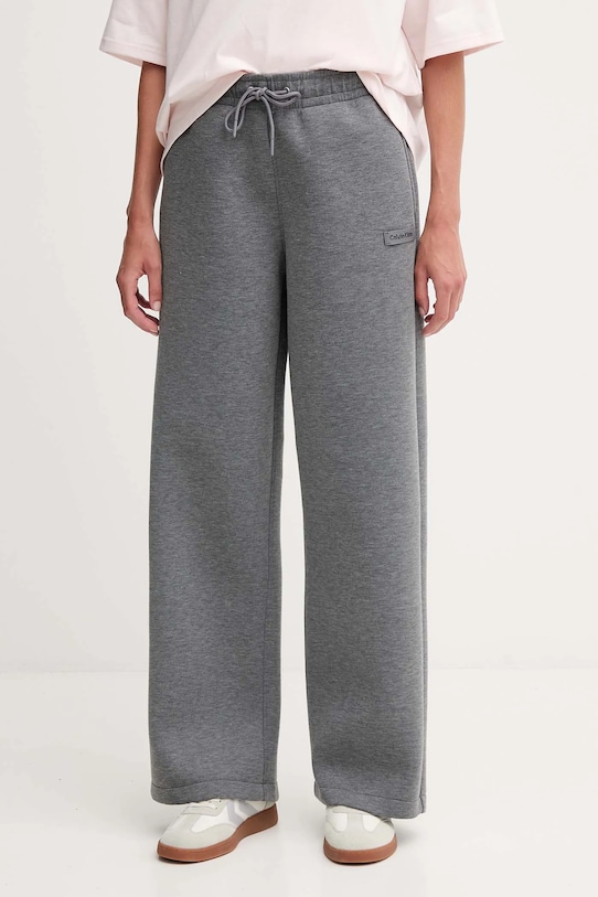 Donji dio trenirke Calvin Klein Jeans pletivo siva LV144D226G