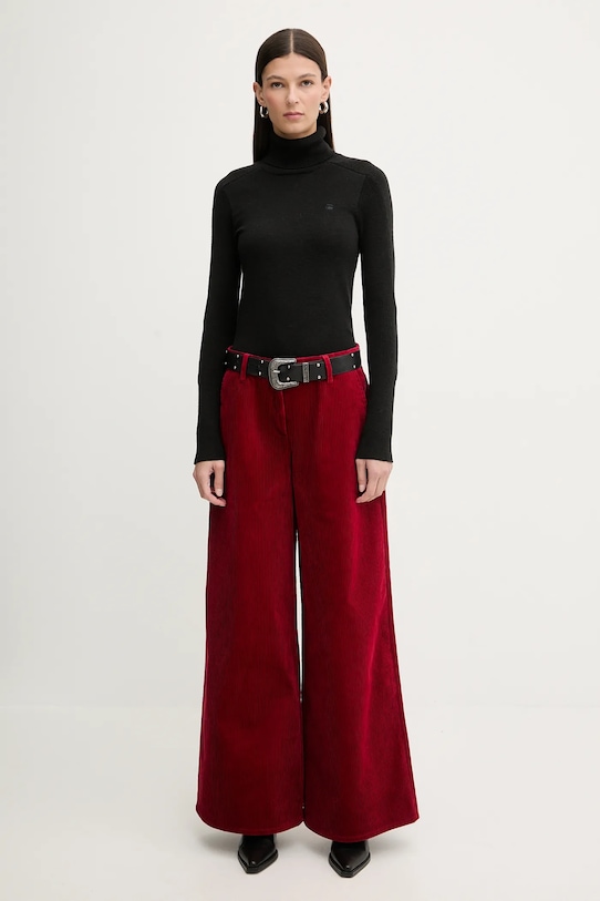 Filippa K spodnie sztruksowe 31981.FK czerwony AW25