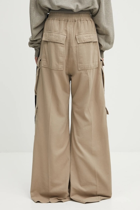Clothing Rick Owens DRKSHDW cotton trousers Double Cargo Jumbo Belas DS02E7324.CFL beige