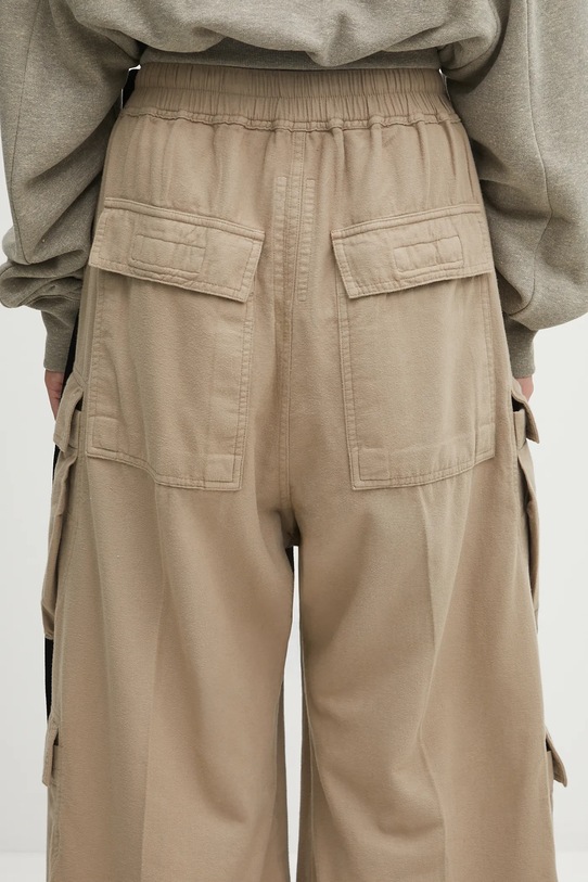 Rick Owens DRKSHDW cotton trousers Double Cargo Jumbo Belas beige DS02E7324.CFL