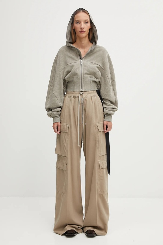 Rick Owens DRKSHDW cotton trousers Double Cargo Jumbo Belas DS02E7324.CFL beige