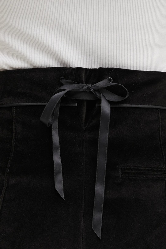 adidas Originals pantaloni de trening din velur Velvet negru KF2304