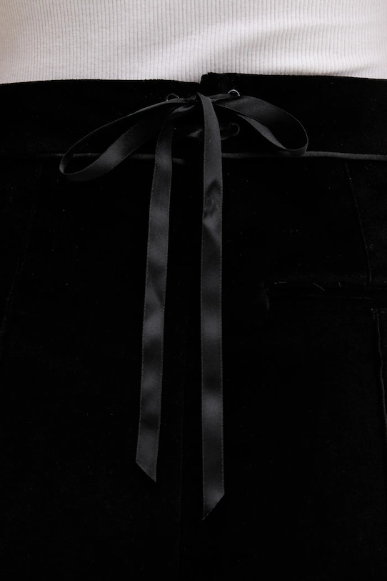 adidas Originals spodnie dresowe welurowe Velvet KF2304 czarny