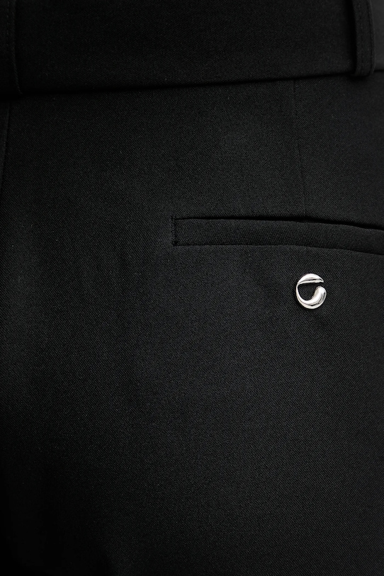 Nohavice Coperni Boyfriend čierna COPP117F3004