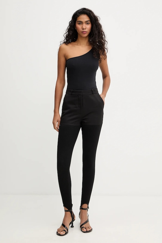 Coperni spodnie Hybrid Rib COPP138F3004 czarny AW25