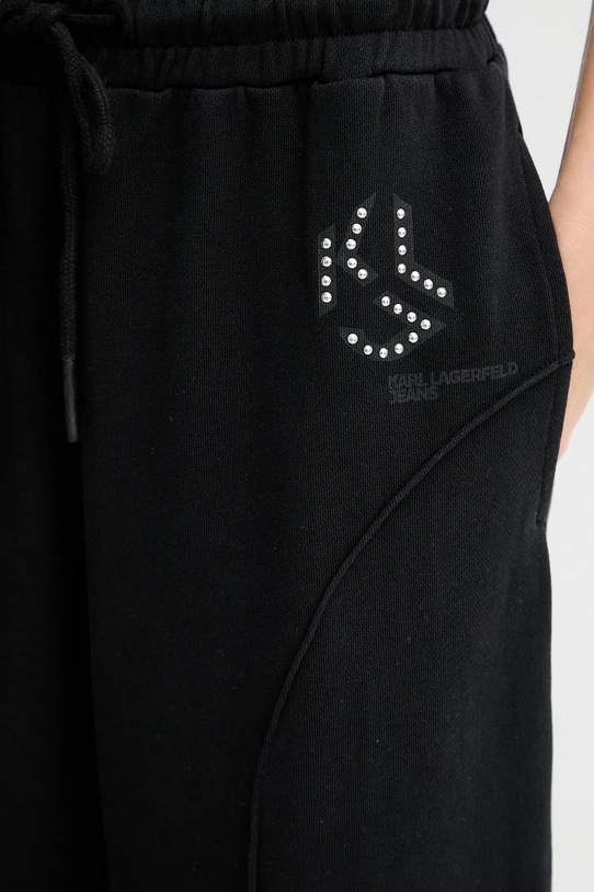 Хлопковые спортивные штаны Karl Lagerfeld Jeans чёрный A4W10080