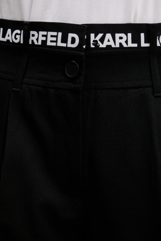 Nohavice Karl Lagerfeld Jeans čierna A4W10142